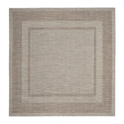 Safavieh Courtyard Collection Lorna Stripe Indoor/outdoor Square Area Rug In Multi