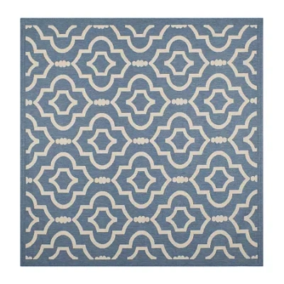 Safavieh Courtyard Collection Meryll Geometric Indoor/outdoor Square Area Rug In Multi