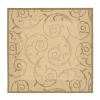 Safavieh Courtyard Collection Torvald Oriental Indoor/outdoor Square Area Rug In Brown