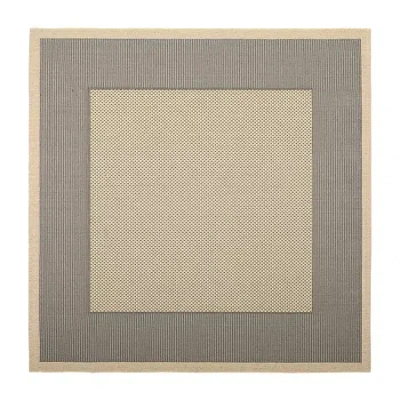 Safavieh Courtyard Collection Trina Bordered Indoor/outdoor Square Area Rug In Multi
