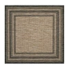 Safavieh Courtyard Collection Wanda Stripe Indoor/outdoor Square Area Rug In Black
