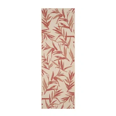 Safavieh Courtyard Collection Windsor Floral Indoor/outdoor Runner Rug In Multi