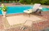 Safavieh Courtyard Machine Made Indoor/outdoor Area Rug, Natural / Green Country Floral Style Easy Care In Neutral