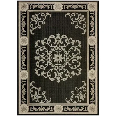 Safavieh Courtyard Medallion Delight Indoor/outdoor Rectangular Rugs In Multi