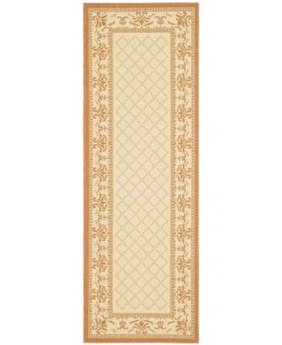Safavieh Courtyard Natural Terra Area Rug Collection In Brown