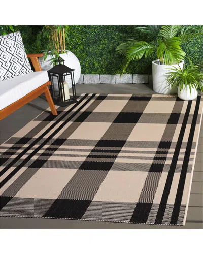 Safavieh Courtyard Noctara Power-loomed Indoor/outdoor Rug In Black