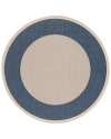 Safavieh Courtyard Polyester, Polypropylene & Latex Indoor/outdoor Rug In Beige