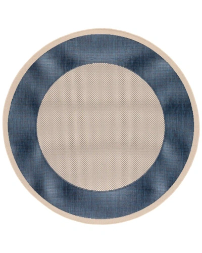 Safavieh Courtyard Polyester, Polypropylene & Latex Indoor/outdoor Rug In Beige