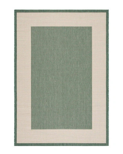 Safavieh Courtyard Polyester, Polypropylene & Latex Indoor/outdoor Rug In Green