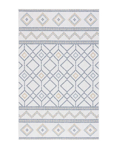 Safavieh Courtyard Polypropylene & Polyester Indoor/outdoor Rug In White