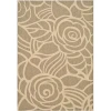 Safavieh Courtyard Transitional Rose Indoor/outdoor Rectangular Rugs In Brown