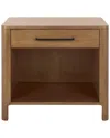 Safavieh Couture Abbiava 1 Drawer Wood Nightstand In Brown