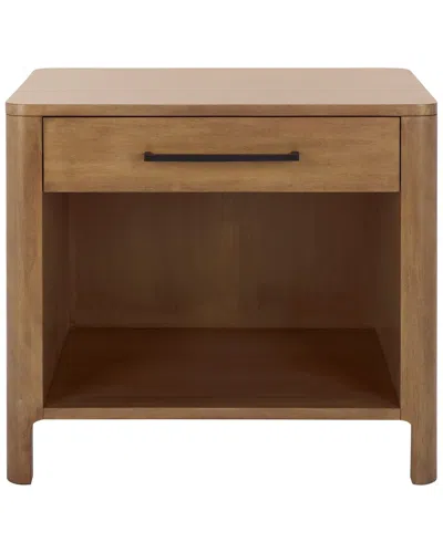 Safavieh Couture Abbiava 1 Drawer Wood Nightstand In Brown
