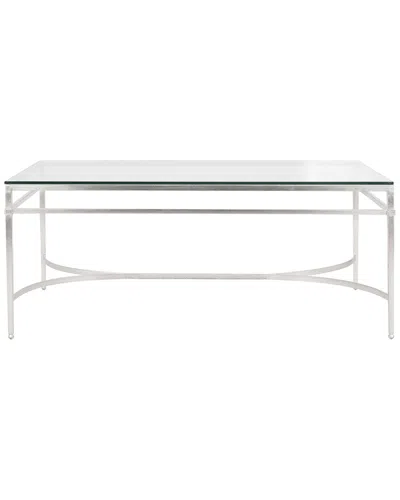 Safavieh Couture Abelard Cocktail Table In Silver