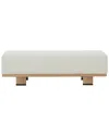Safavieh Couture Abrianna Wood Base Bench
