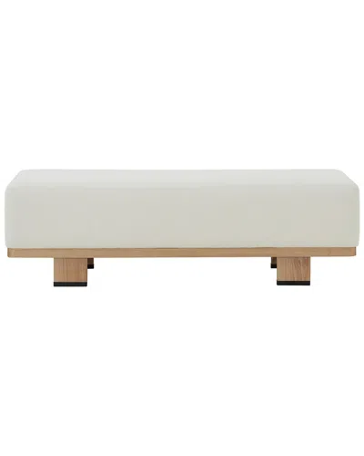 Safavieh Couture Abrianna Wood Base Bench In Animal Print