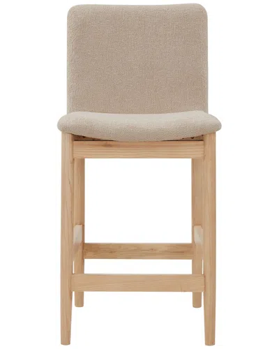 Safavieh Couture Abriella Boucle Counter Stool In Burgundy