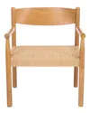 Safavieh Couture Adalee Danish Rope Accent Chair In Natural