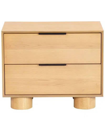 Safavieh Couture Addyson Wood 2 Drawer Nightstand In Brown
