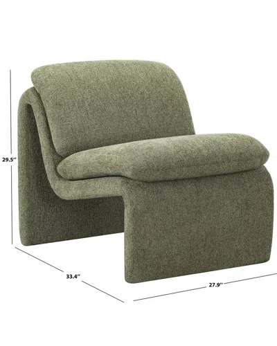 Safavieh Couture Ainslie Boucle Accent Chair In Green