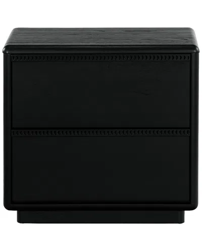 Safavieh Couture Alanna 2 Drawer Nightstand In Black