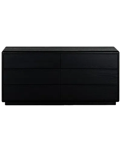 Safavieh Couture Alanna 6 Drawer Dresser In Black