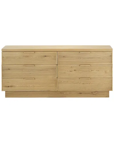 Safavieh Couture Alysandria 6 Drawer Dresser In Brown