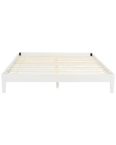 Safavieh Couture Alyson Wood Bed Frame In White