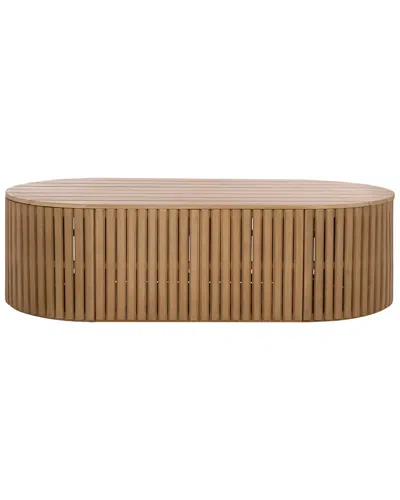 Safavieh Couture Arielle Wood Coffee Table In Brown