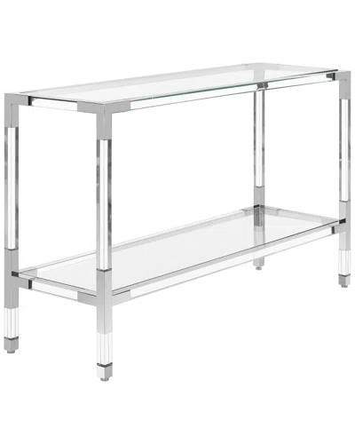 Safavieh Couture Angie Acyrlic Console Table In Silver