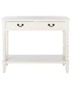 Safavieh Couture Athena 2 Drawer Console Table In White