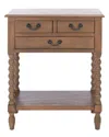 Safavieh Couture Athena 3 Drawer Console Table In Brown