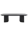 Safavieh Couture Barnard Rectangle Wood Coffee Table In Black