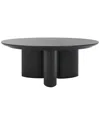 Safavieh Couture Barnard Round Wood Coffee Table Sfv1703a