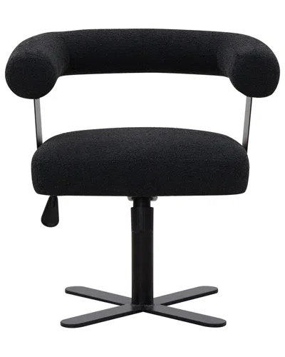 Safavieh Couture Baron Adjustable Swivel Desk Chair In Black