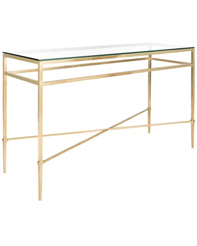 Safavieh Couture Baumgarten Console Table In Gold