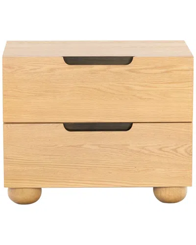 Safavieh Couture Beethoven Wood 2 Drawer Nightstand In Brown