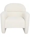 Safavieh Couture Bellamaria Boucle Accent Chair In Ivory