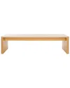 Safavieh Couture Bellarose Travertine Coffee Table In Brown
