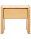 Safavieh Couture Bellarose Travertine Nightstand In Brown