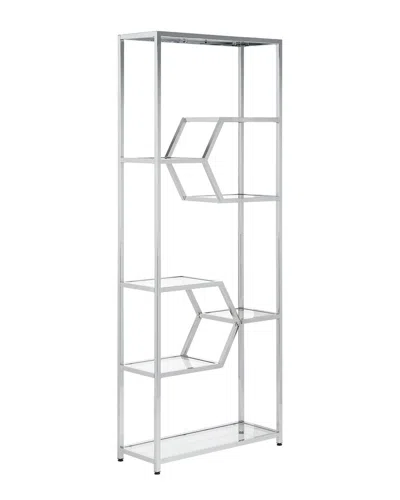 Safavieh Couture Benoit Chrome Bookcase In Multi