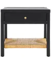 Safavieh Couture Berlynne Banana Stem Nightstand In Black