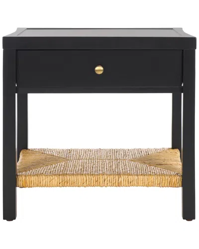 Safavieh Couture Berlynne Banana Stem Nightstand In Black