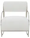 Safavieh Couture Bethann Metal Frame Accent Chair In White