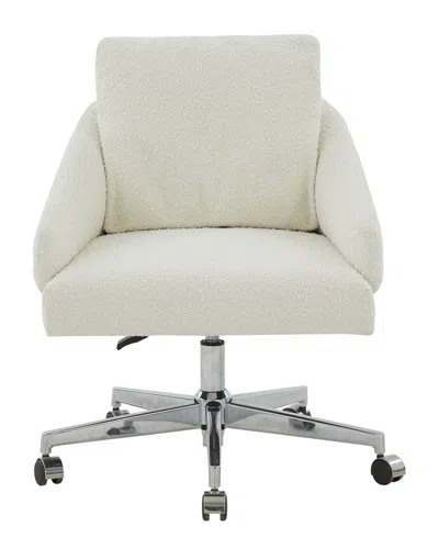 Safavieh Couture Blayke Adjustable Desk Chair In White