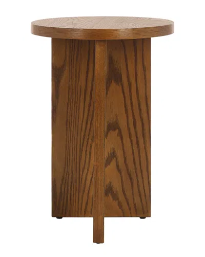 Safavieh Couture Bonaclara Wood 2-leg Table In Brown