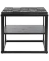 Safavieh Couture Brodie Charred Nightstand In Black