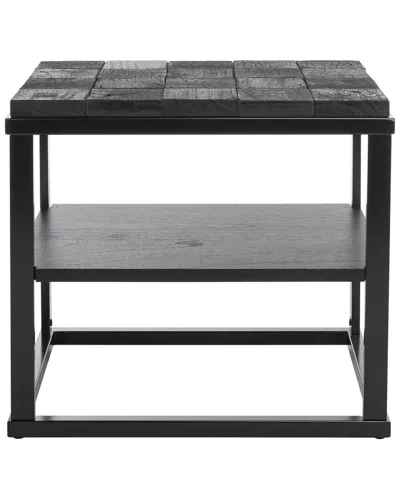 Safavieh Couture Brodie Charred Nightstand In Black