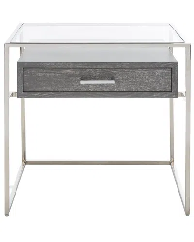 Safavieh Couture Caelan Nightstand In Grey