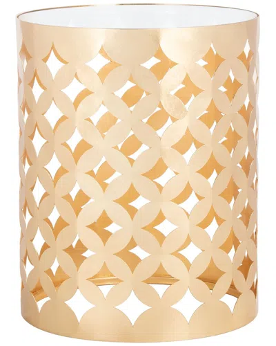 Safavieh Couture Cairo Round Gold Leaf End Table